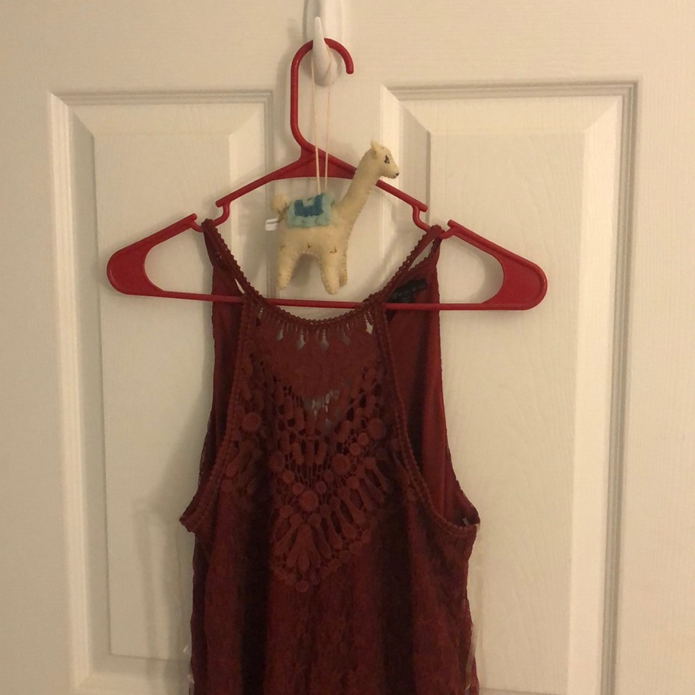 Bebop Rust Colored Knee Length Dress